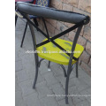 Industrial Cross Back Restaurant Chair